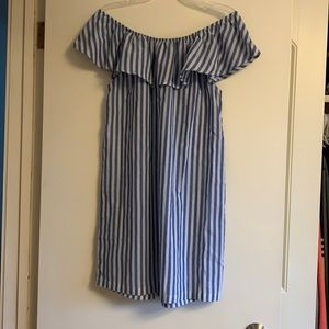 Stripped off the shoulder dress